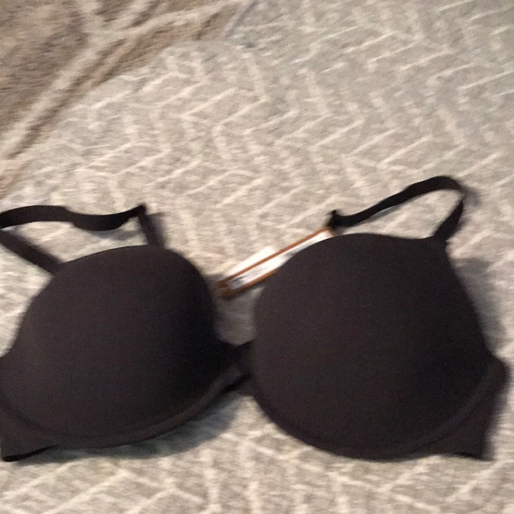 Black T-Shirt Bra with Smooth Cups - Women Intimates